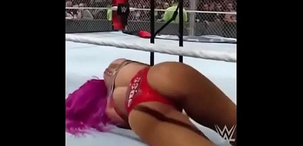  Sasha Banks booty tribute.